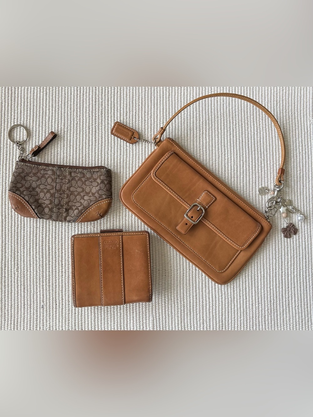 🪙💳👝👜VTG COACH Soho Wristlet, Mini Frame Wallet &  Mini Coin Purse Set👜👝💳🪙